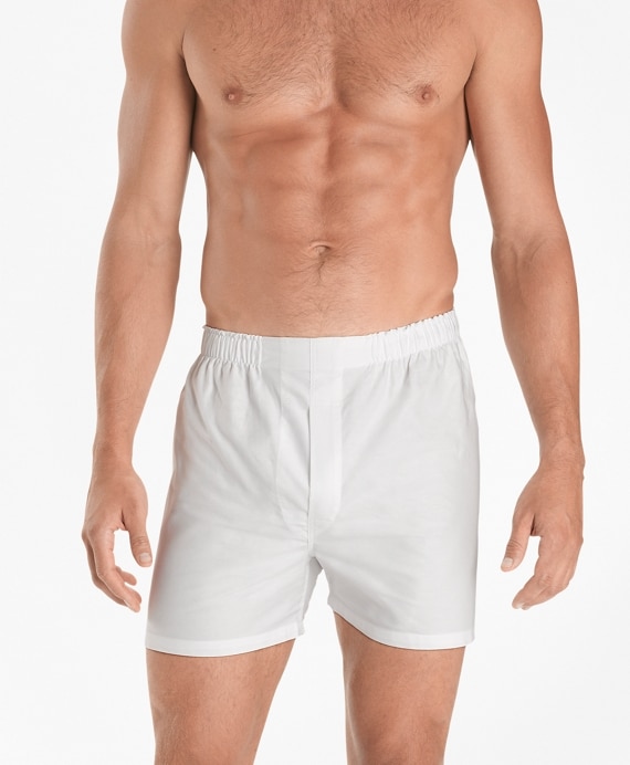Traditional Fit Oxford Boxers - Brooks Brothers Outlet