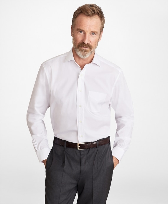 Madison Classic-Fit Dress Shirt, Performance Non-Iron with COOLMAX&reg;, Ainsley Collar Twill - Brooks Brothers Outlet