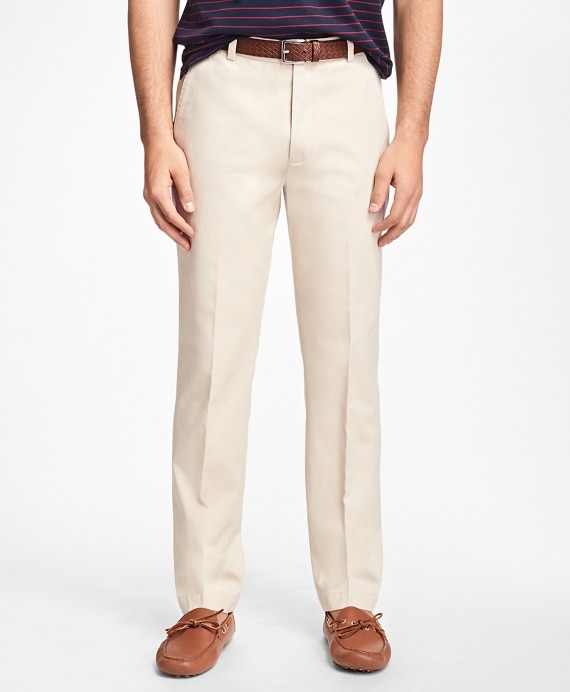 Clark Fit Piece-Dyed Supima&reg; Cotton Stretch Chinos - Brooks Brothers Outlet