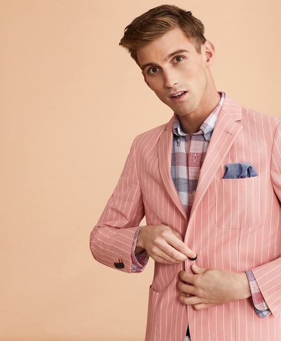 Striped Cotton Sport Coat - Brooks Brothers Factory Outlet