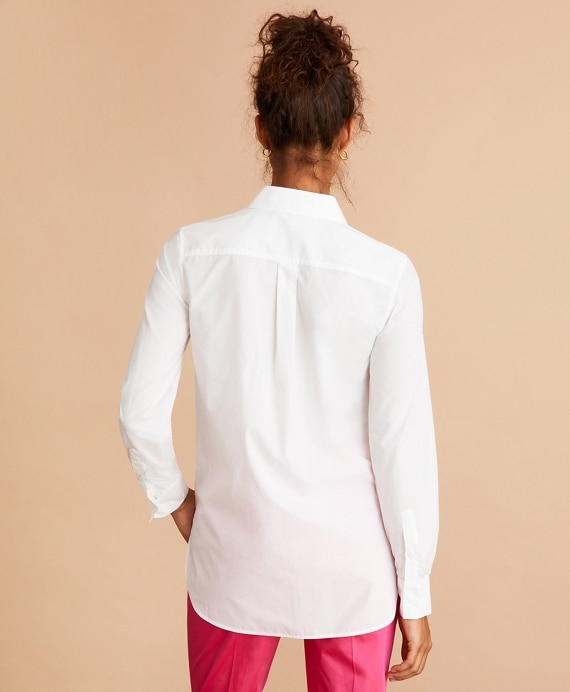 Cotton Poplin Tunic - Brooks Brothers Outlet