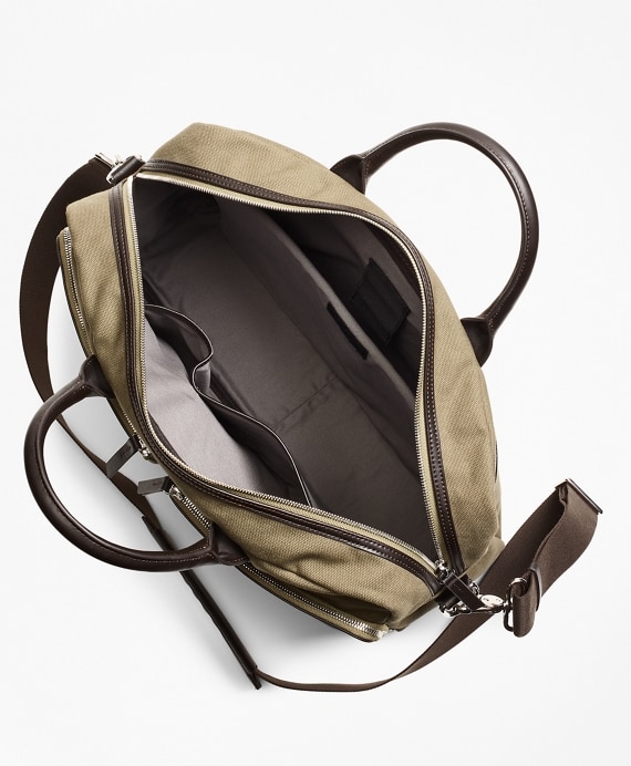 Canvas Briefcase - Brooks Brothers Outlet