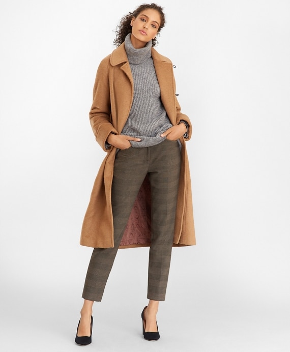 Camel Hair Wrap Coat - Brooks Brothers Outlet