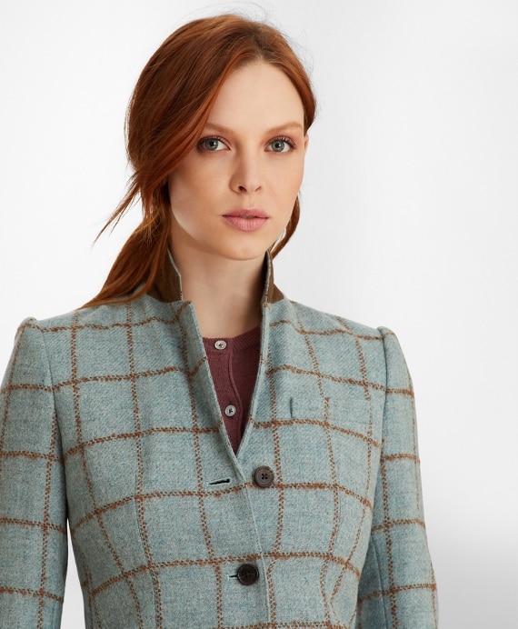 Checked Tweed Jacket - Brooks Brothers Outlet