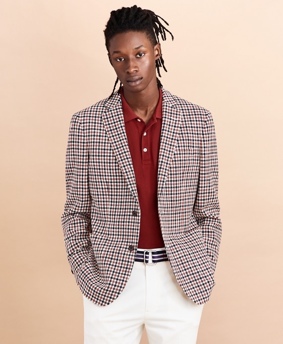 Two-Button Gingham Sport Coat - Brooks Brothers Factory Outlet