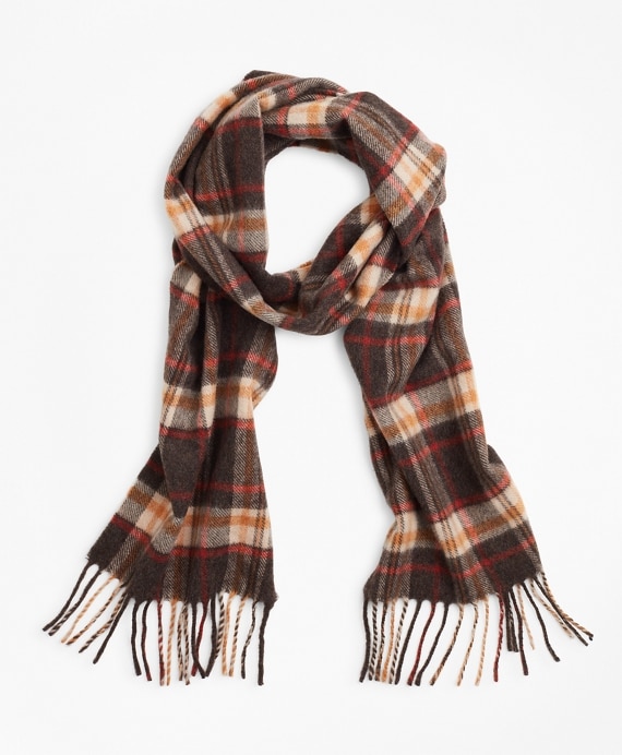 Wool Tartan Scarf - Brooks Brothers Factory Outlet