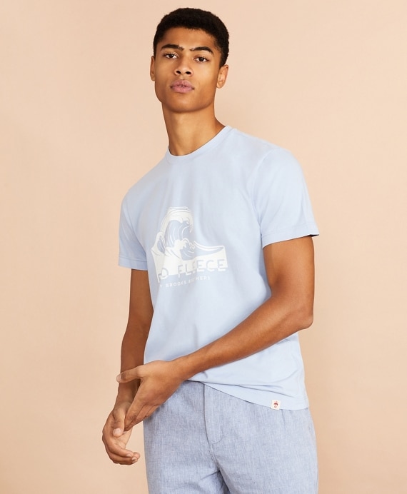 Wave Graphic T-Shirt - Brooks Brothers Outlet