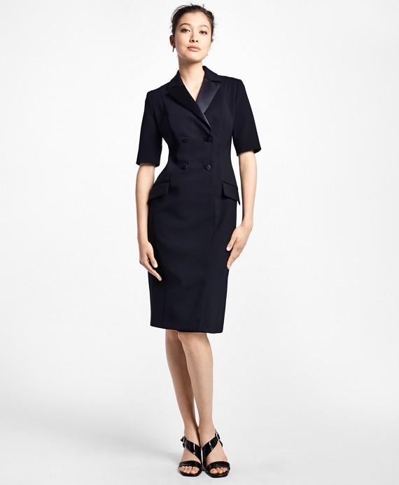 Double-Breasted Tuxedo Dress - Brooks Brothers Outlet