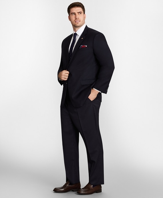 Big & Tall Stretch Wool Two-Button 1818 Suit - Brooks Brothers Outlet