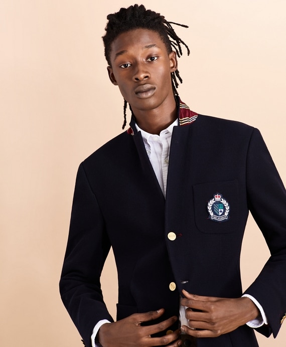 Three-Button Twill Sport Coat - Brooks Brothers Outlet