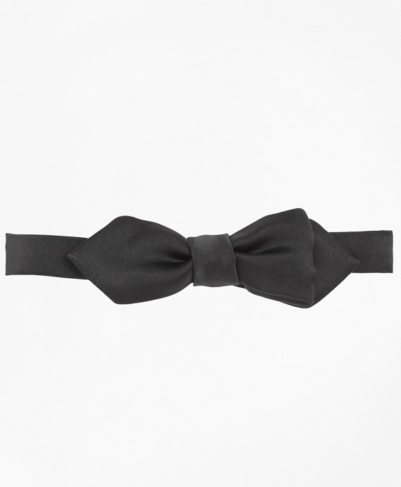 Satin Pointed End Bow Tie - Brooks Brothers Outlet