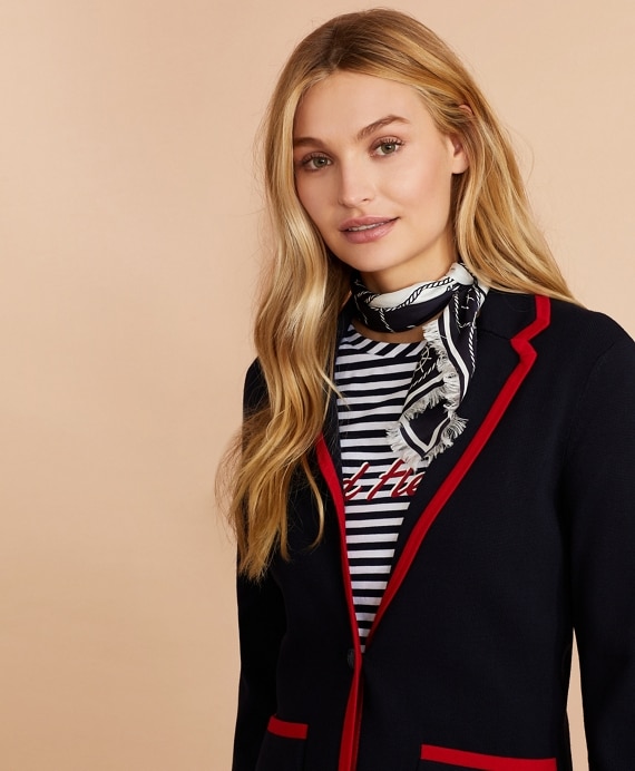 Knit Rowing Blazer - Brooks Brothers Outlet