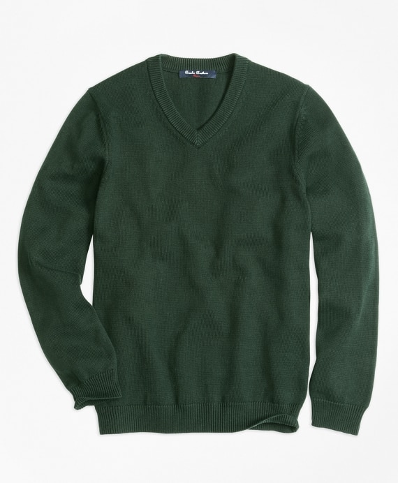 Boys V-Neck Sweater - Brooks Brothers Factory Outlet