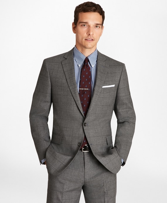 Regent Fit Blue Windowpane 1818 Suit - Brooks Brothers Outlet