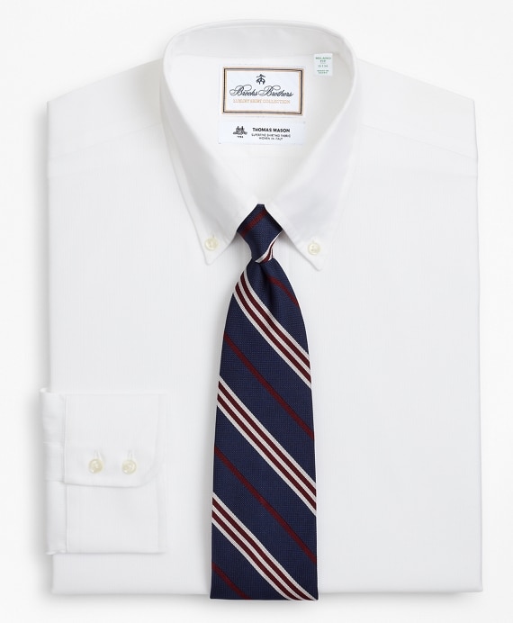 Luxury Collection Milano Slim-Fit Dress Shirt, Button-Down Collar Textured - Brooks Brothers Outlet