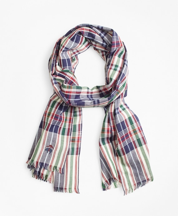 Madras Scarf - Brooks Brothers Outlet