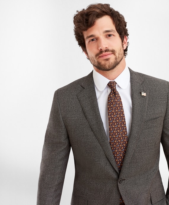 Regent Fit Two-Button Grey Black 1818 Suit - Brooks Brothers Outlet