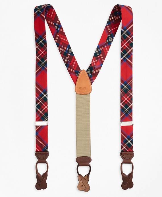 Royal Stewart Tartan Suspenders - Brooks Brothers Factory Outlet