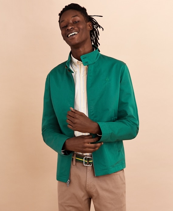 Cotton Bomber Jacket - Brooks Brothers Outlet