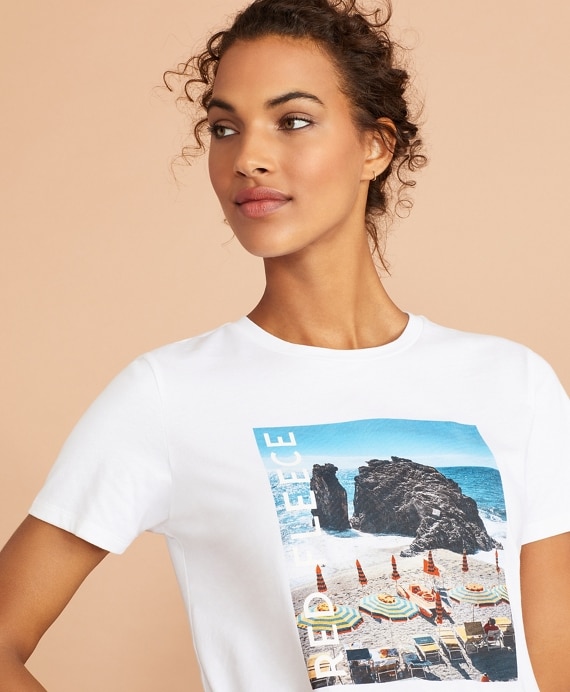 Beach Graphic T-Shirt - Brooks Brothers Outlet