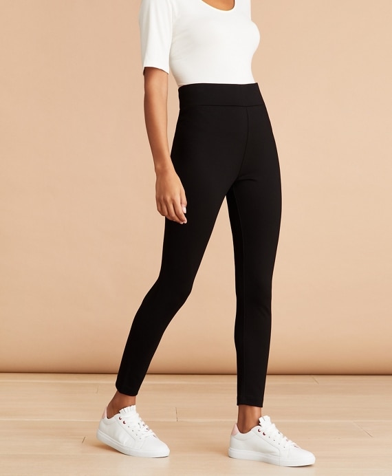 Ponte Knit Leggings - Brooks Brothers Outlet