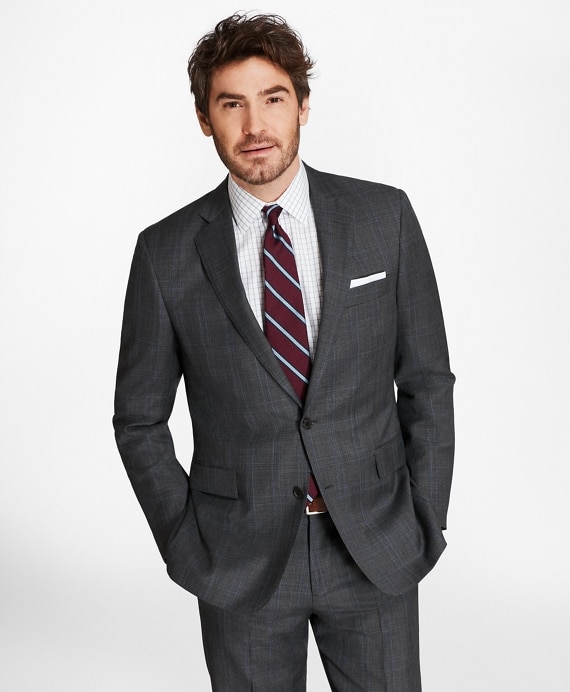 Regent Fit Plaid with Deco 1818 Suit - Brooks Brothers Outlet