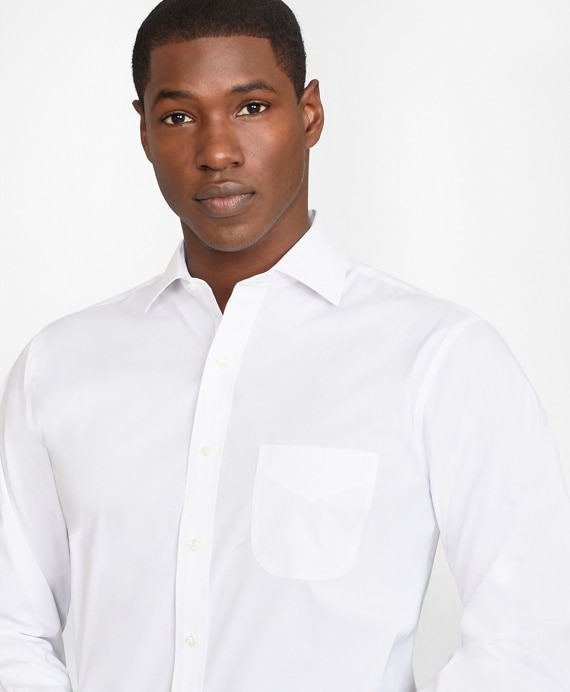 Regent Fitted Dress Shirt, Performance Non-Iron with COOLMAX&reg;, English Spread Collar Broadcloth - Brooks Brothers Outlet