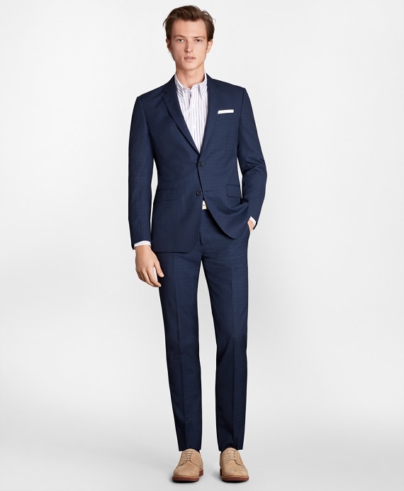 Milano Fit Textured Weave 1818 Suit - Brooks Brothers Outlet