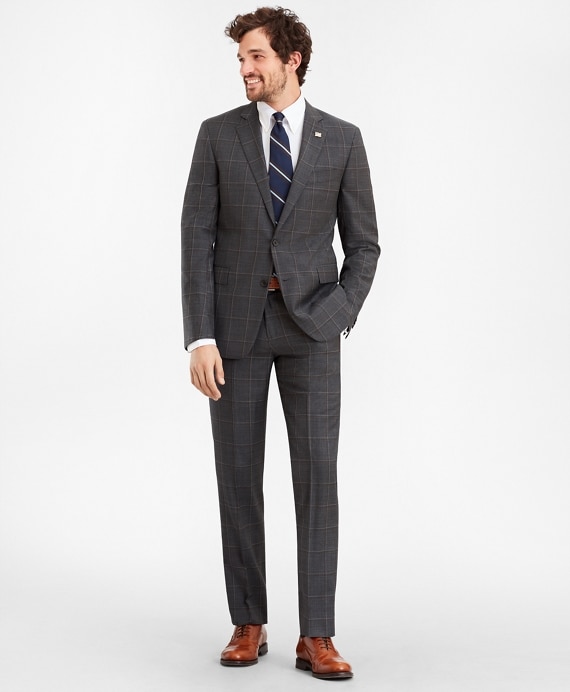 Regent Fit Multi-Plaid 1818 Suit - Brooks Brothers Outlet