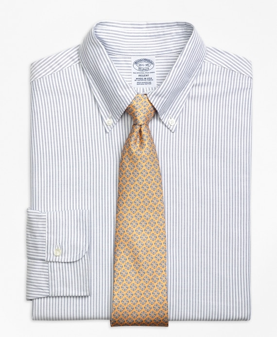 Original Polo&reg; Button-Down Oxford Regent Fitted Dress Shirt, Bengal Stripe - Brooks Brothers Outlet