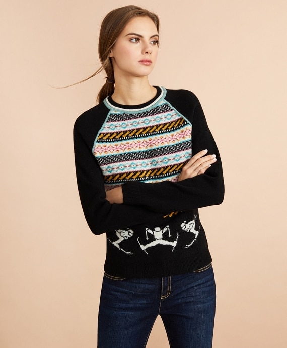 Stretch Merino Wool Skier Sweater - Brooks Brothers Factory Outlet