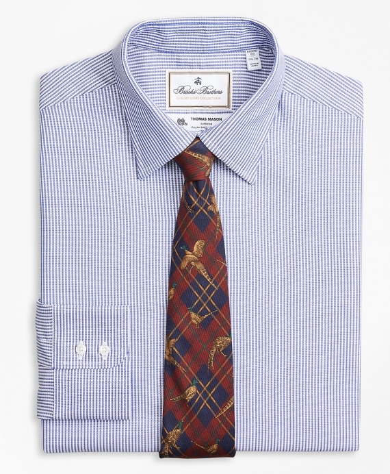 Luxury Collection Regent Fitted Dress Shirt, Franklin Spread Collar Track Stripe - Brooks Brothers Outlet
