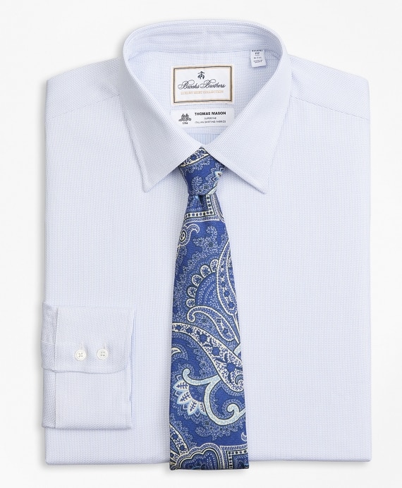 Luxury Collection Regent Fitted Dress Shirt, Franklin Spread Collar Broken Stripe - Brooks Brothers Outlet