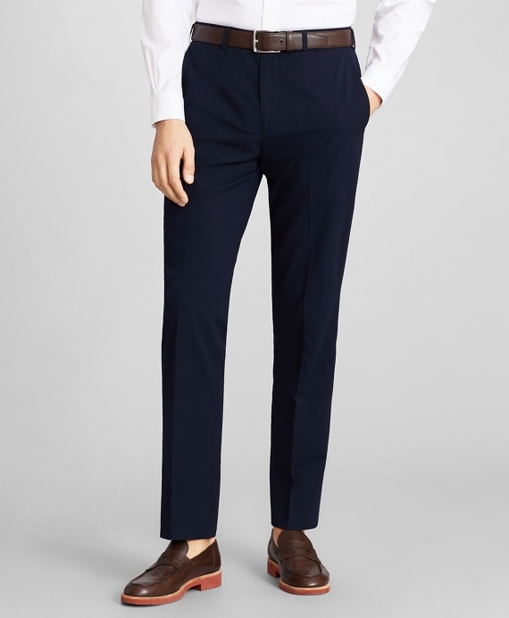 Regent Fit Seersucker Trousers - Brooks Brothers Factory Outlet