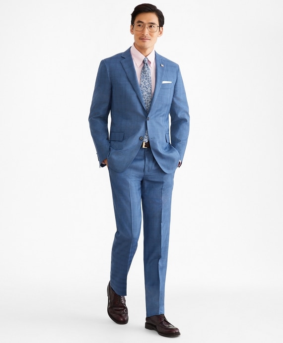 Regent Fit Two-Button Plaid 1818 Suit - Brooks Brothers Outlet