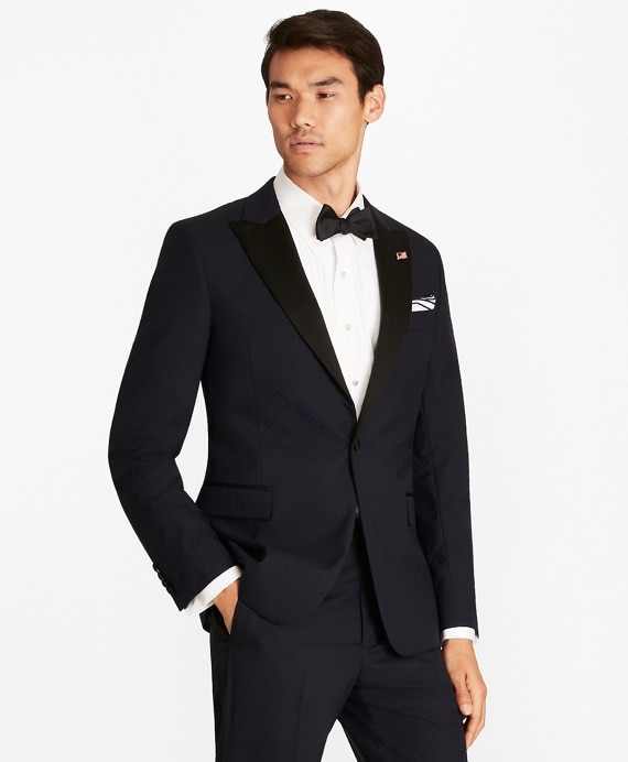 Regent Fit One-Button Jacquard Tuxedo - Brooks Brothers Outlet