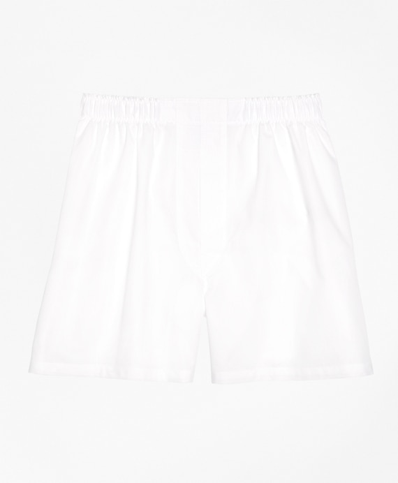 Traditional Fit Broadcloth Boxers - Brooks Brothers Factory Outlet