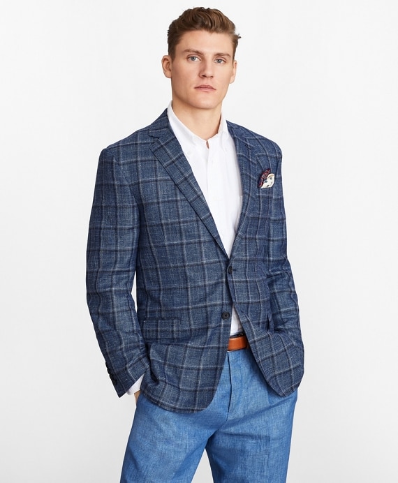 Regent Fit Plaid Sport Coat - Brooks Brothers Factory Outlet
