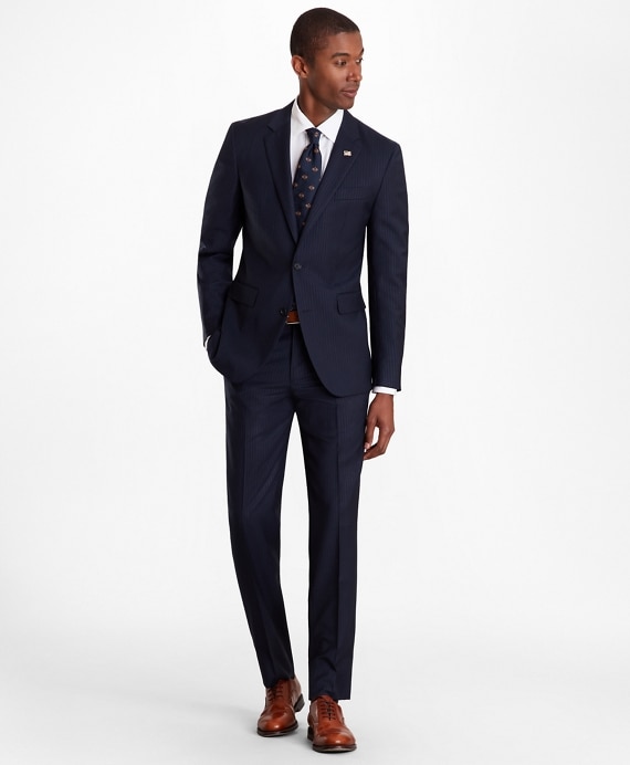 Milano Fit Pinstripe 1818 Suit - Brooks Brothers Outlet