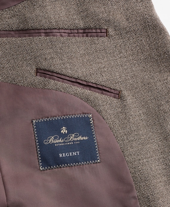 Regent Fit Hopsack Sport Coat - Brooks Brothers Outlet