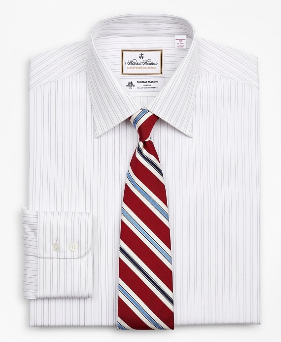 Luxury Collection Madison Classic-Fit Dress Shirt, Franklin Spread Collar Stripe - Brooks Brothers Outlet