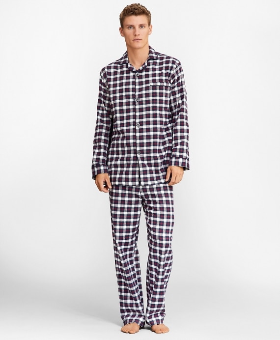 Plaid Flannel Pajamas - Brooks Brothers Outlet