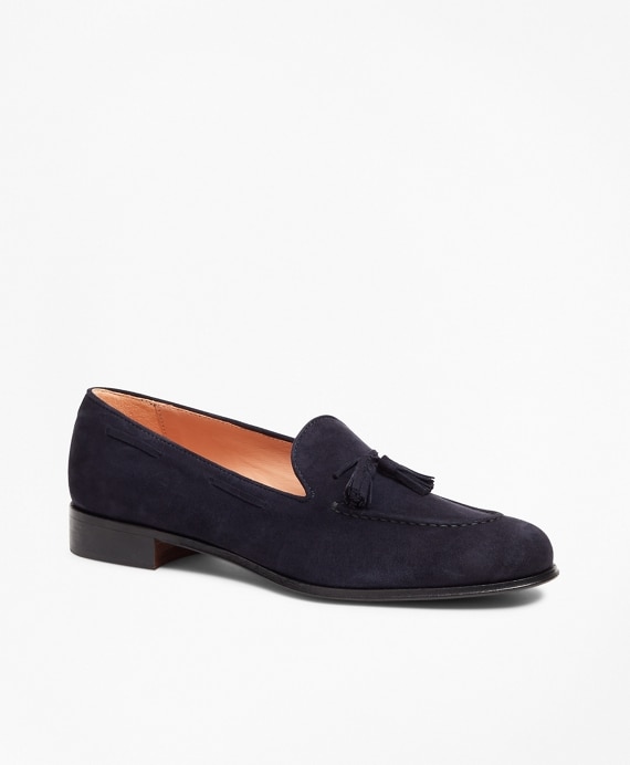 Suede Tassel Loafers - Brooks Brothers Outlet