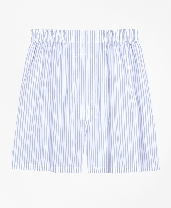 Slim Fit Ground Stripe Boxers - Brooks Brothers Outlet
