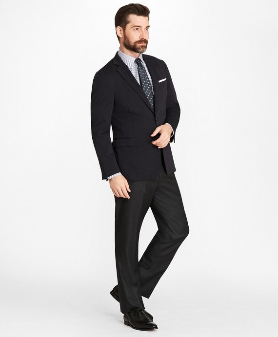 Regent Fit Two-Button Wool Jersey Blazer - Brooks Brothers Outlet