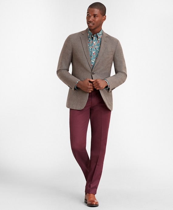 Regent Fit Hopsack Sport Coat - Brooks Brothers Outlet