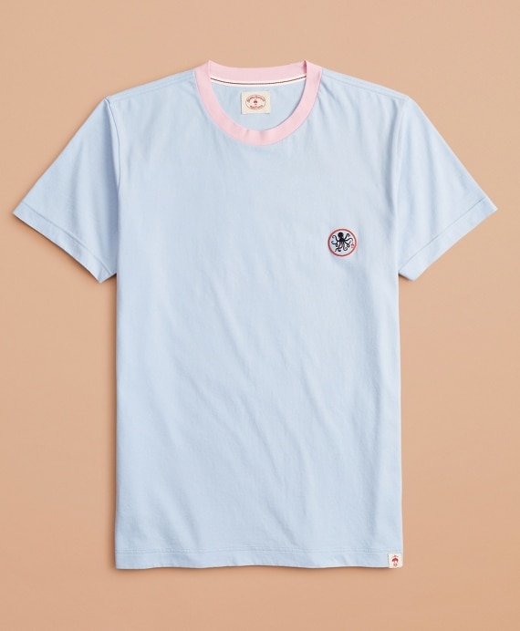 Cotton Octopus Patch T-Shirt - Brooks Brothers Outlet