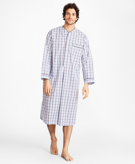 Double-Plaid Nightshirt - Brooks Brothers Outlet