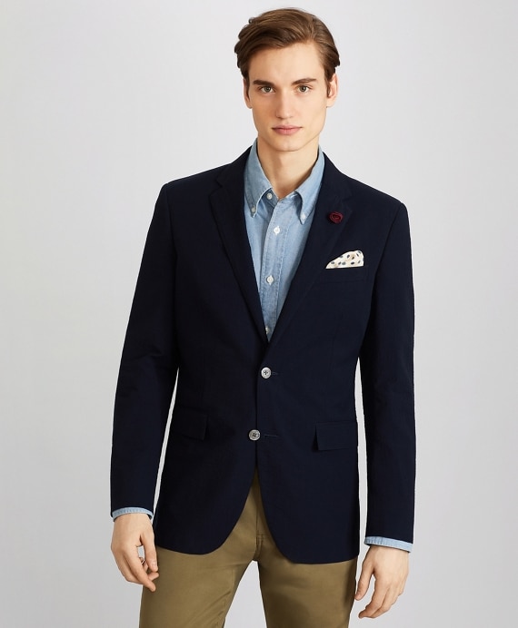 Milano Fit Seersucker Sport Coat - Brooks Brothers Outlet