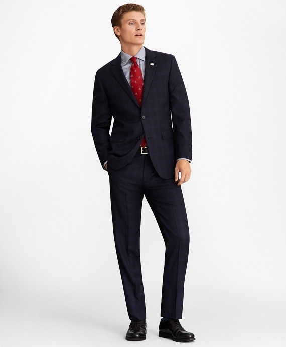 Milano Fit Plaid 1818 Suit - Brooks Brothers Outlet